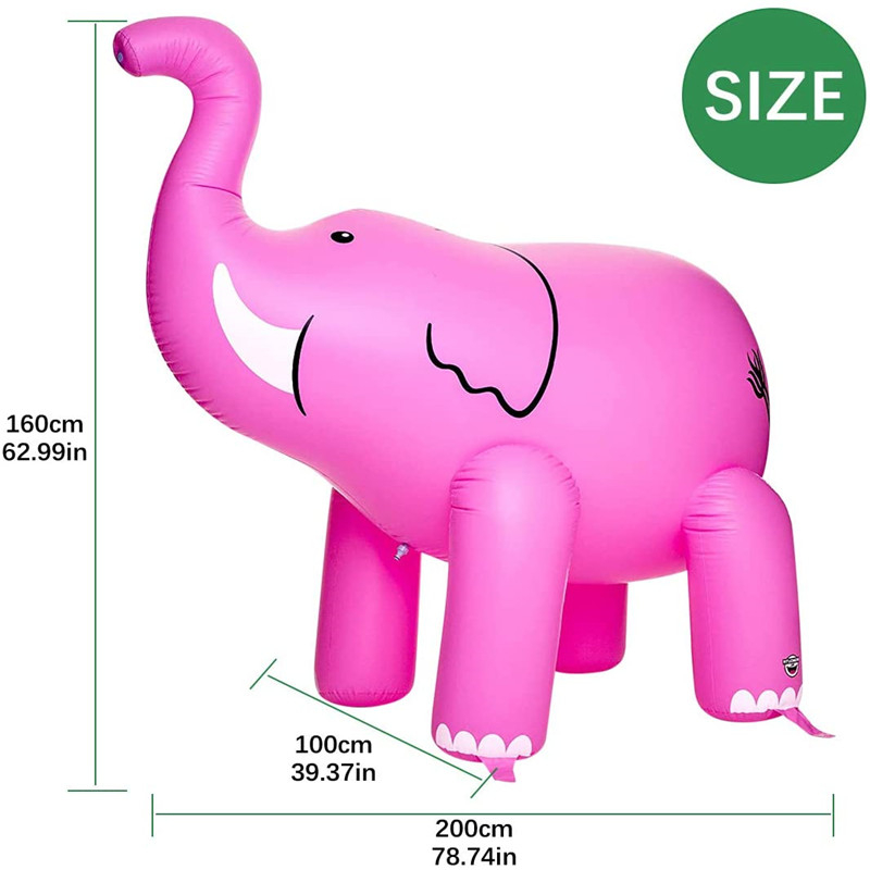Jouet d\'éléphant gonflable de sortie d\'usine, PVC Gonflable Publiable Personnage Personnage Personnage, Jouet à air pour enfants