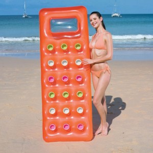 Air Canapé PVC Chaise Lounge Pays Matériel de baignade Flottant Matelas d\'extérieur à 18 trous