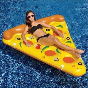 PVC Gonflable Grand flotteur adulte Pizza flotteur, jouet d\'eau pour piscine, plage