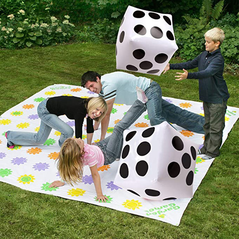 Cube à sur mesure en dés gonflable sur mesure, décoration de la fête de la piscine